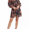 * Dr2 By Daniel Rainn Long Sleeve Flared Dress | Women'S Clothing