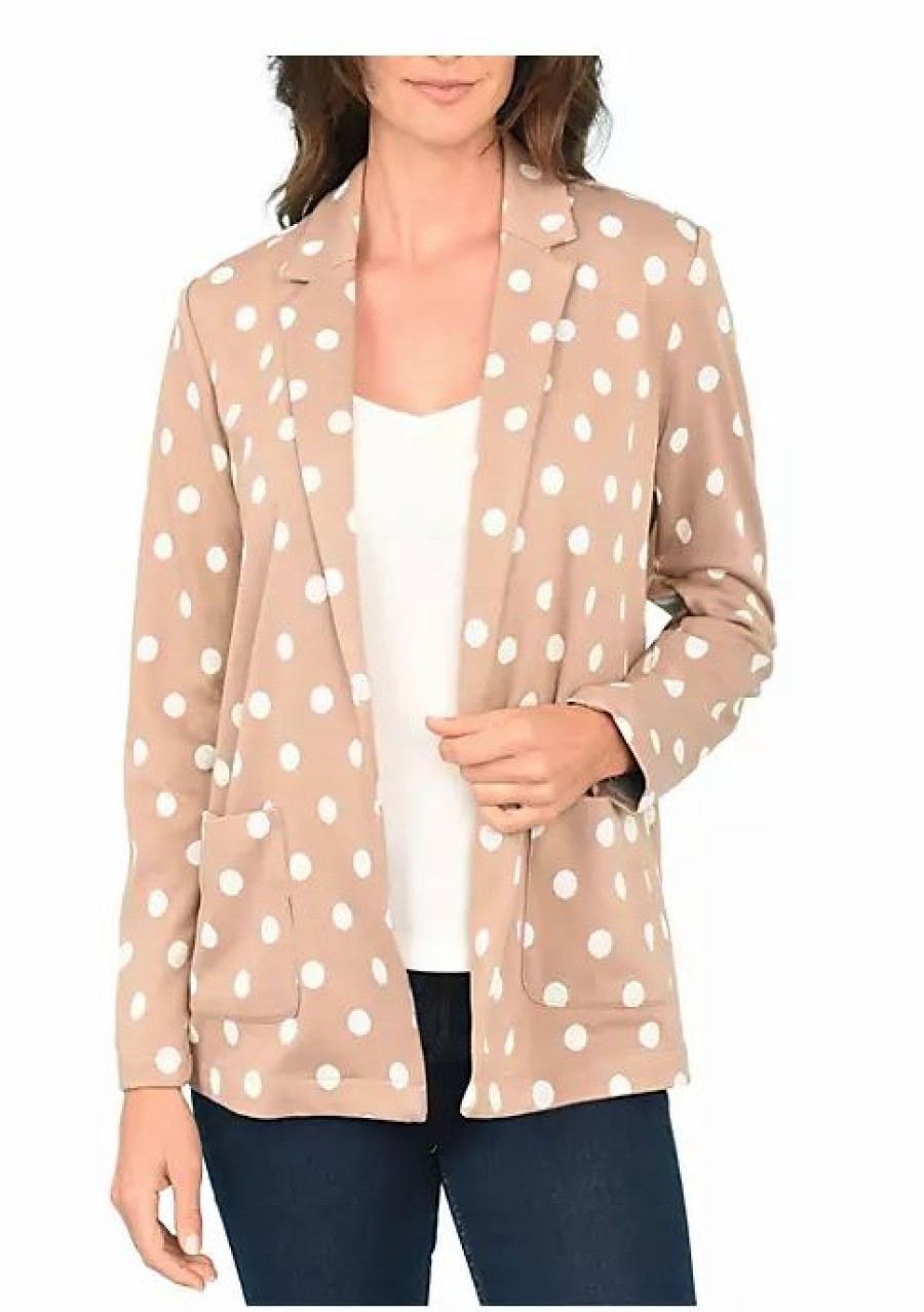 * Dr2 By Daniel Rainn Dot Print Blazer | Women'S Clothing