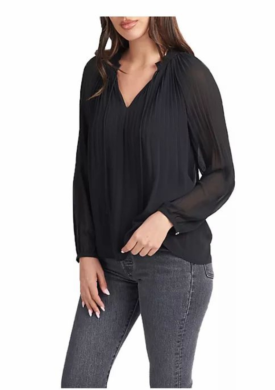 * Dr2 By Daniel Rainn Pleated Tunic Top Blouse | Women'S Clothing