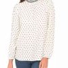 * Dr2 By Daniel Rainn Long Sleeve Clip-Dot Top | Women'S Clothing