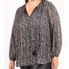 * Dr2 By Daniel Rainn Long Sleeve Peasant Top Blouse With Tassels (Plus Size) | Women'S Clothing