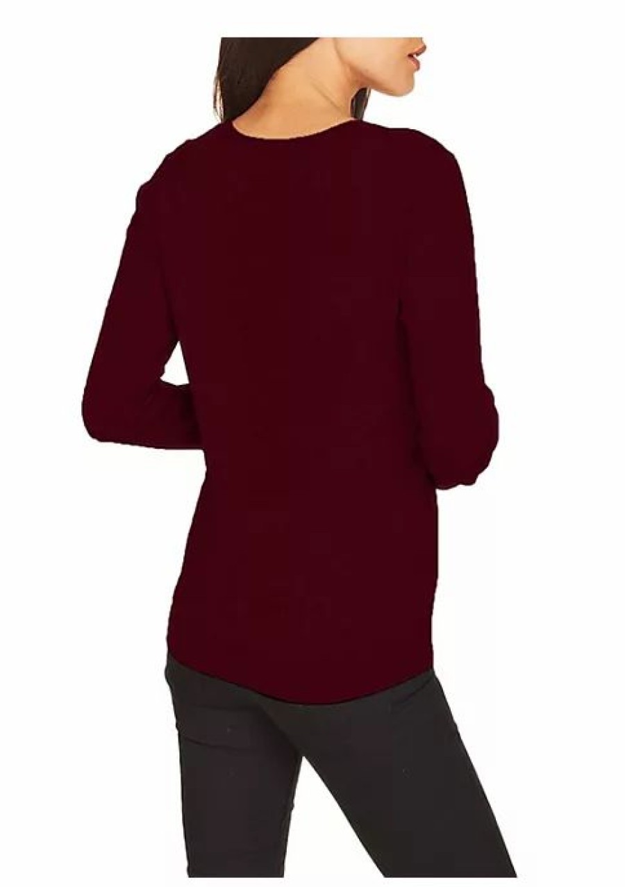 * Dr2 By Daniel Rainn Long Sleeve Crew Neck Sweater Top | Women'S Clothing