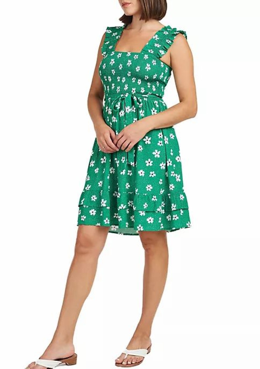 * Dr2 By Daniel Rainn Dana Sleeveless Shirred Dress | Women'S Clothing