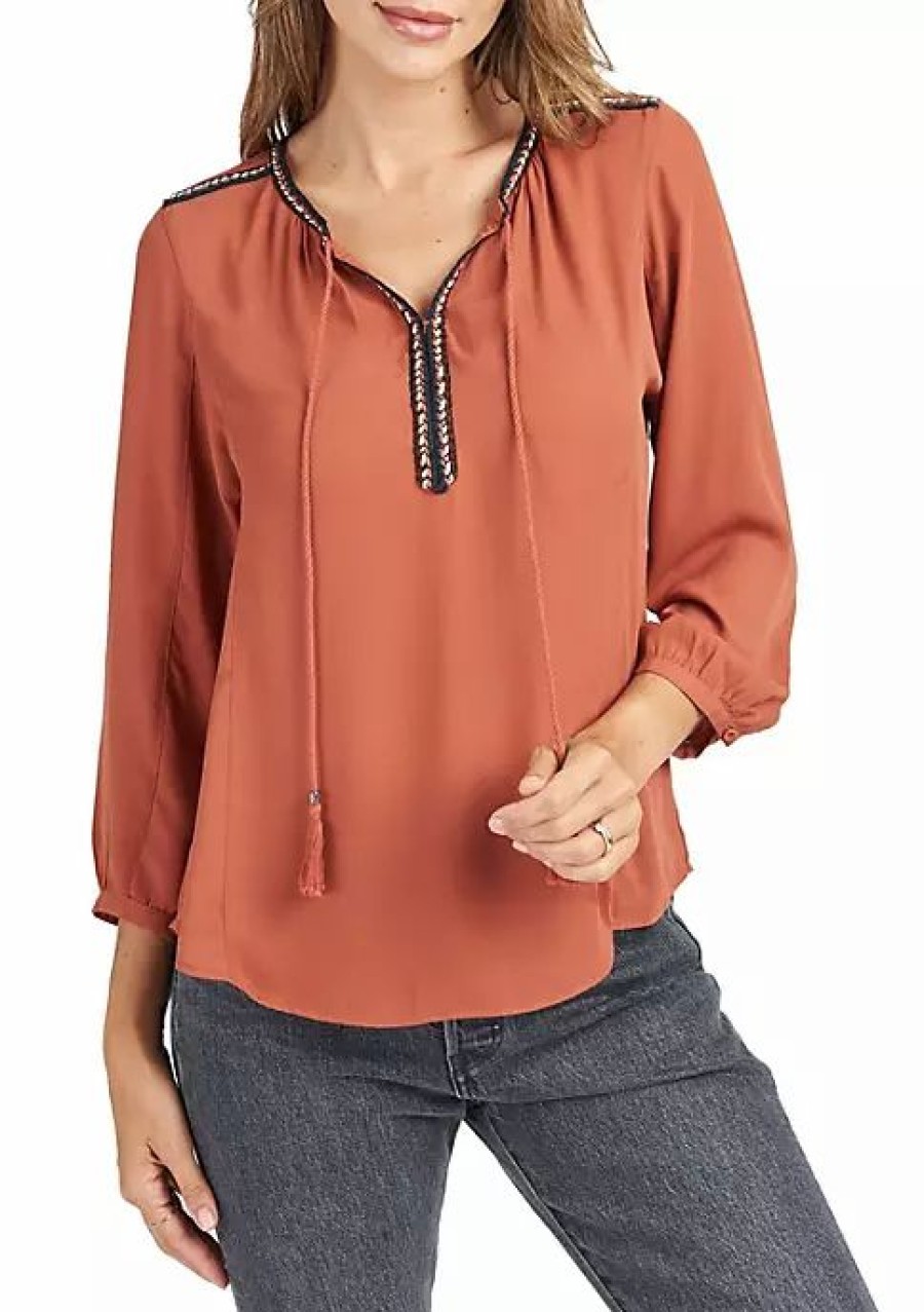 * Dr2 By Daniel Rainn 3/4 Sleeve Solid Top | Women'S Clothing