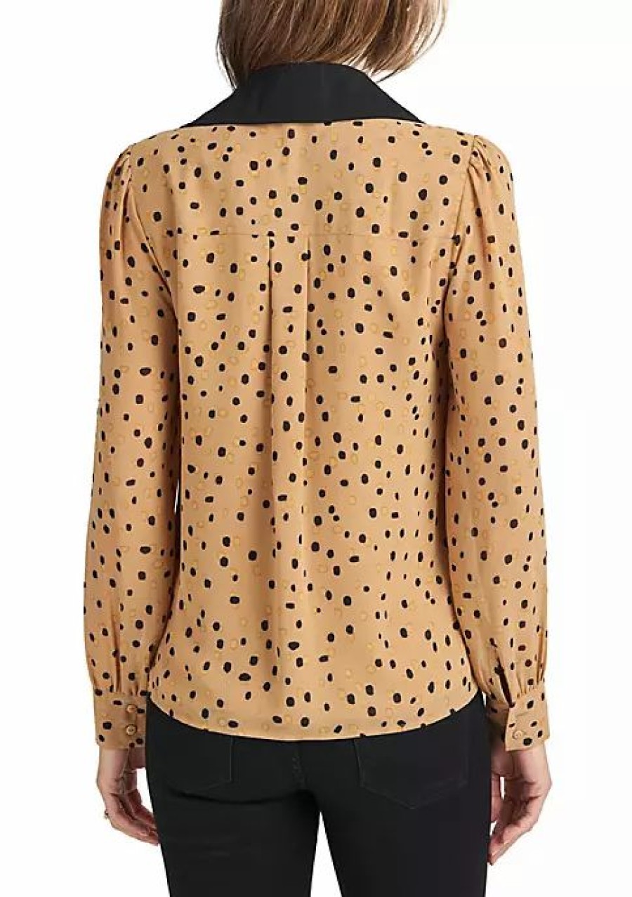 * Dr2 By Daniel Rainn Polka-Dot Button-Down Top | Women'S Clothing