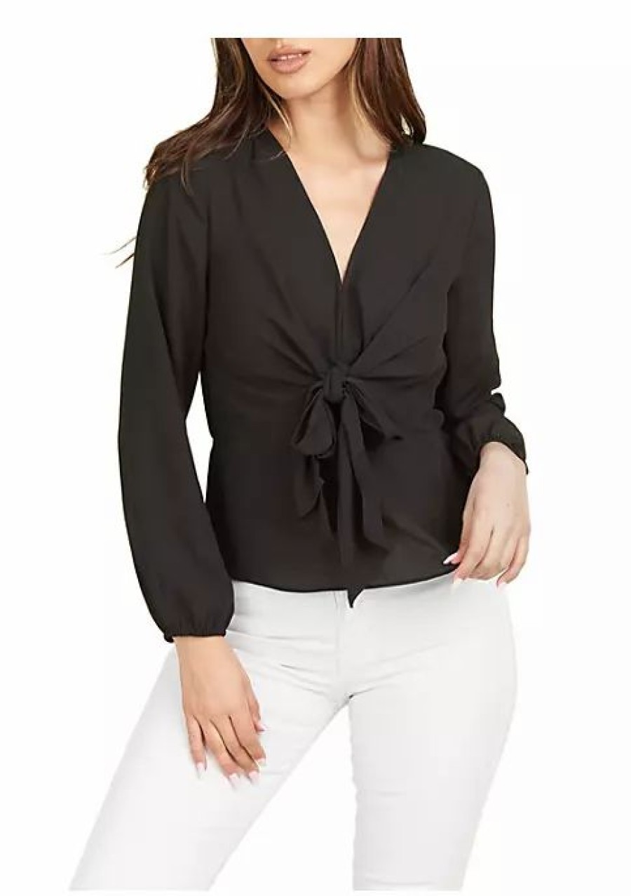 * Dr2 By Daniel Rainn Bowtie Peplum Blouse Top | Women'S Clothing