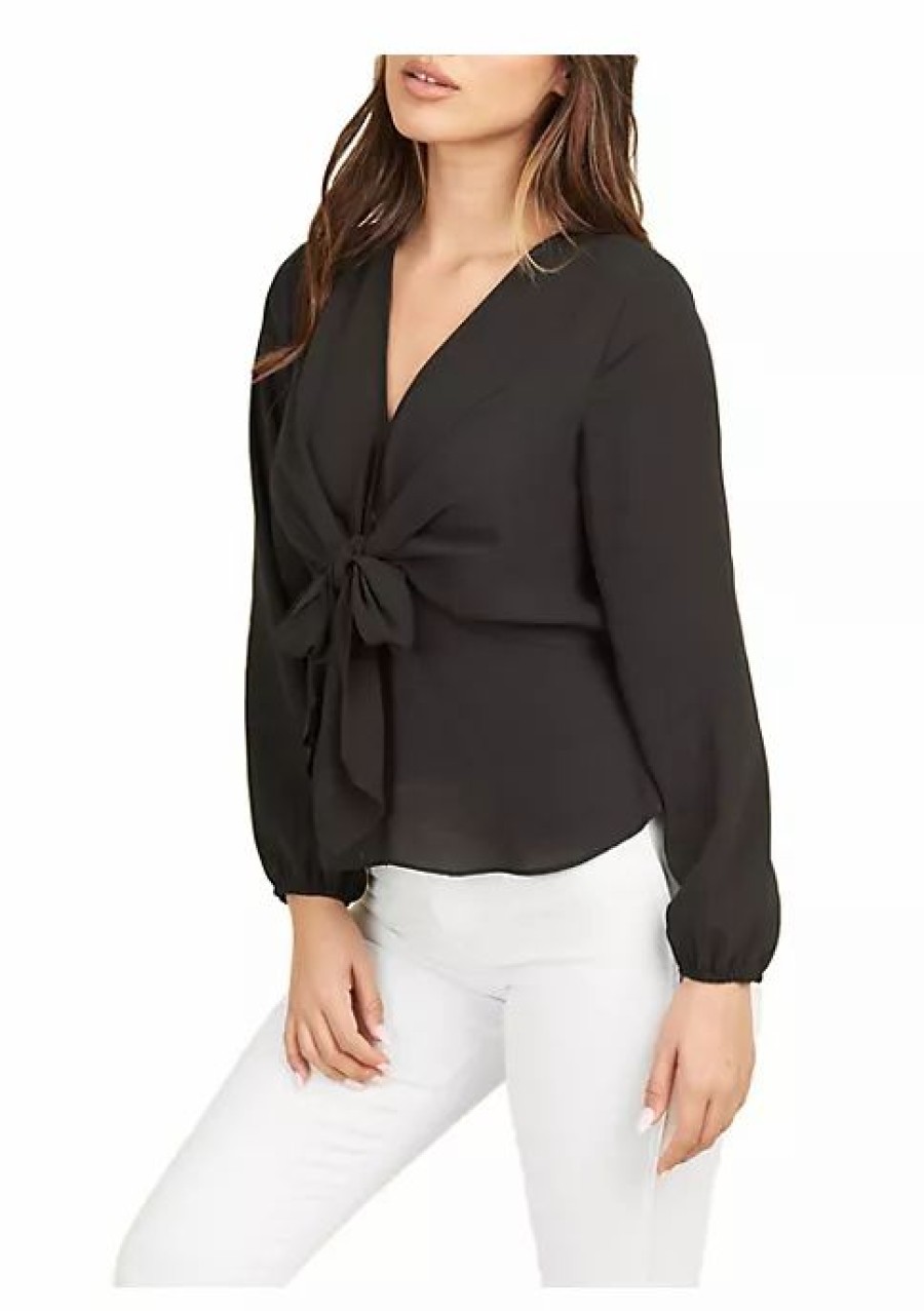 * Dr2 By Daniel Rainn Bowtie Peplum Blouse Top | Women'S Clothing