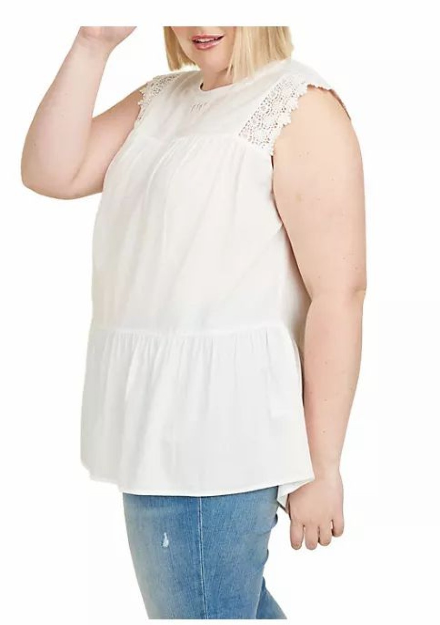 * Dr2 By Daniel Rainn Casual Boho Sleeveless Top (Plus Size) | Women'S Clothing