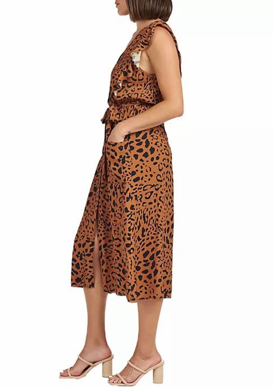 * Dr2 By Daniel Rainn Celia Animal Print Dress With Pockets | Women'S Clothing