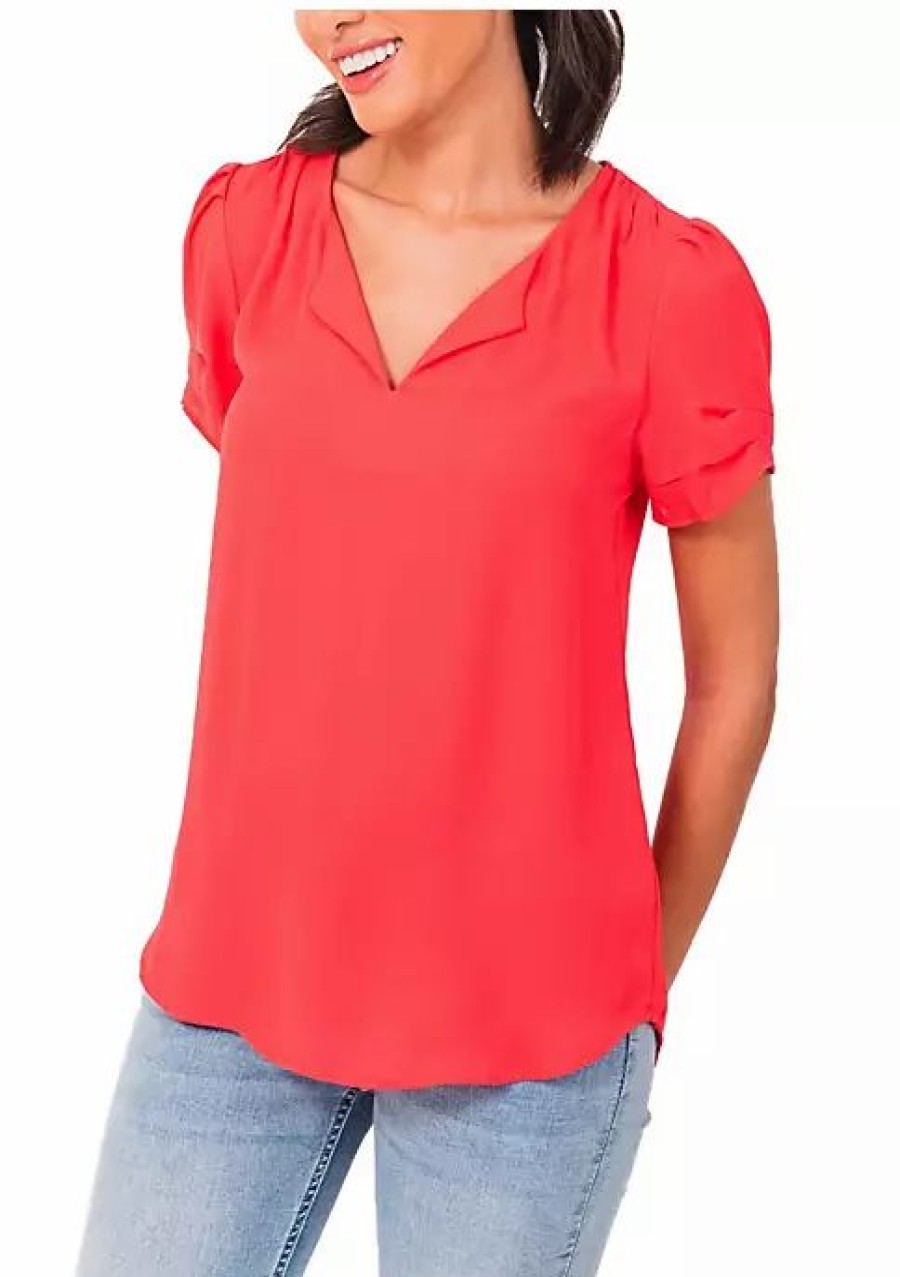 * Dr2 By Daniel Rainn Ruched Short Sleeve Top | Women'S Clothing