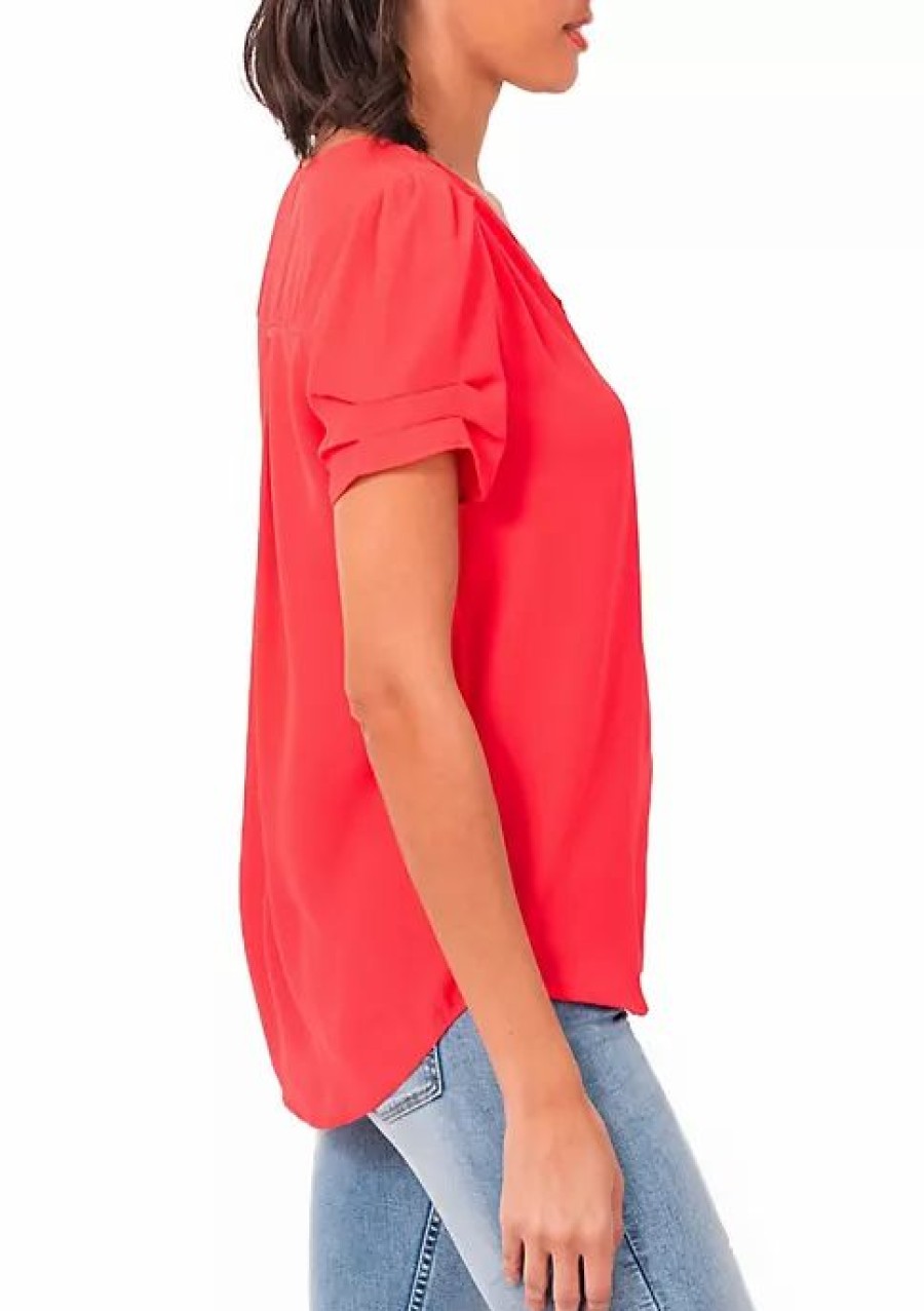 * Dr2 By Daniel Rainn Ruched Short Sleeve Top | Women'S Clothing