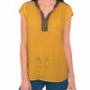 * Dr2 By Daniel Rainn Short-Sleeved Top With Tassels | Women'S Clothing