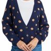 * Dr2 By Daniel Rainn Polka-Dot V-Neck Cardigan | Women'S Clothing