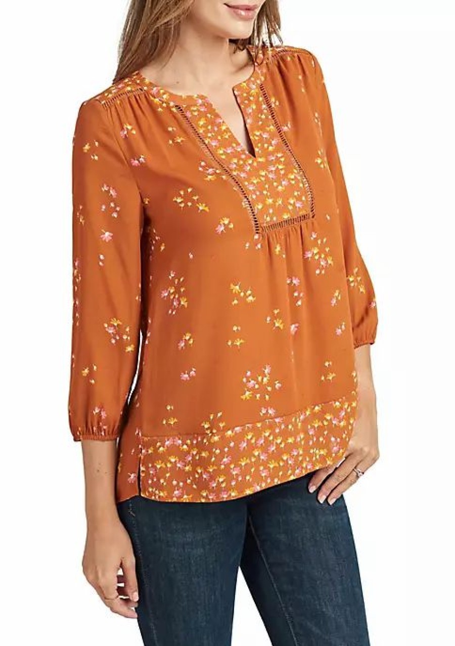 * Dr2 By Daniel Rainn Boho Long Sleeve Top | Women'S Clothing