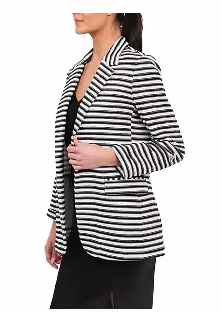 * Dr2 By Daniel Rainn Striped Open Front Blazer | Women'S Clothing