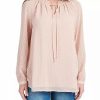 * Dr2 By Daniel Rainn Sheer Long Sleeve Tunic Top With Ruffle Collar | Women'S Clothing