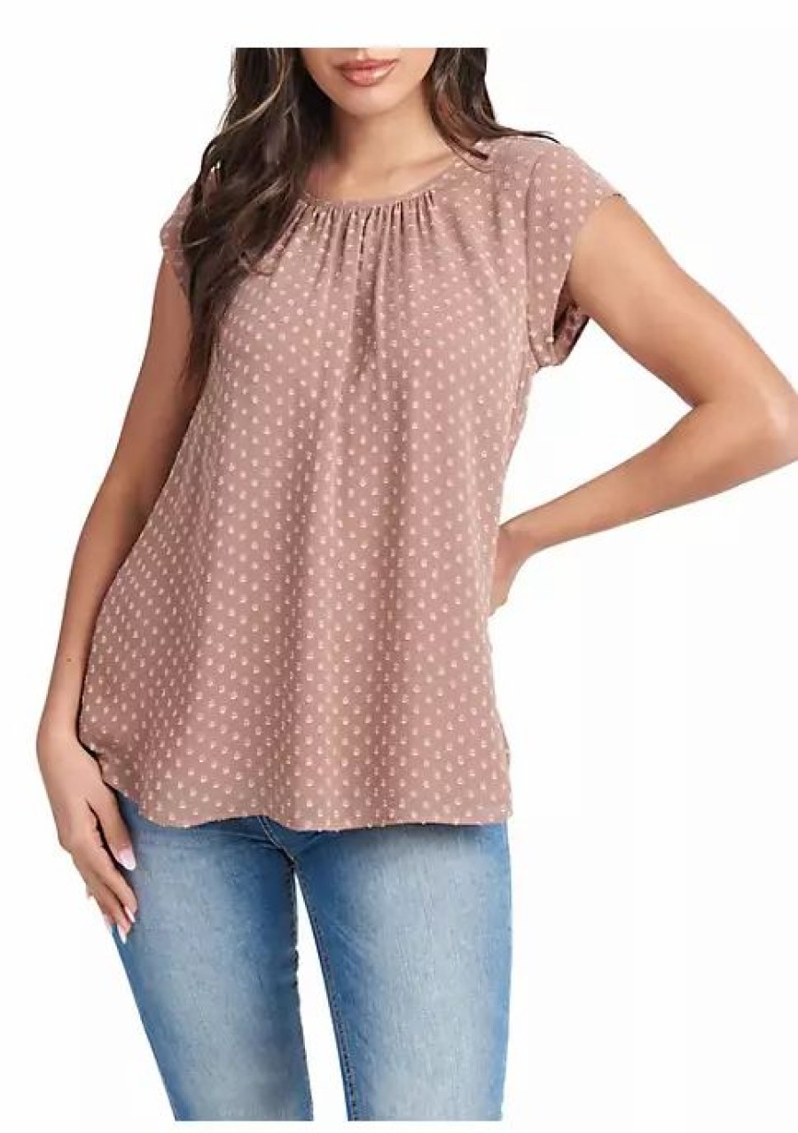 * Dr2 By Daniel Rainn Cap Sleeve Blouse Top | Women'S Clothing