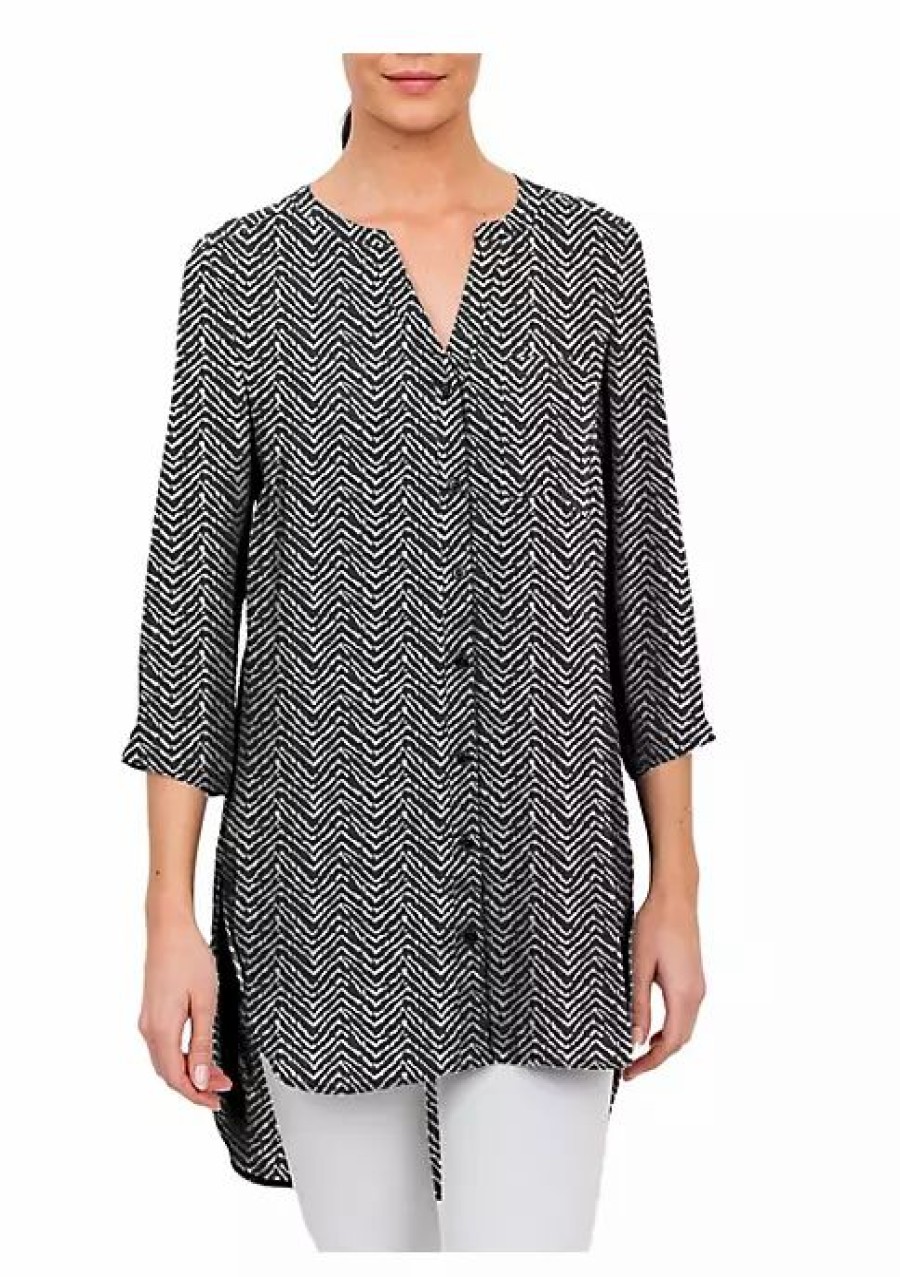 * Dr2 By Daniel Rainn Button-Down Tunic Top | Women'S Clothing