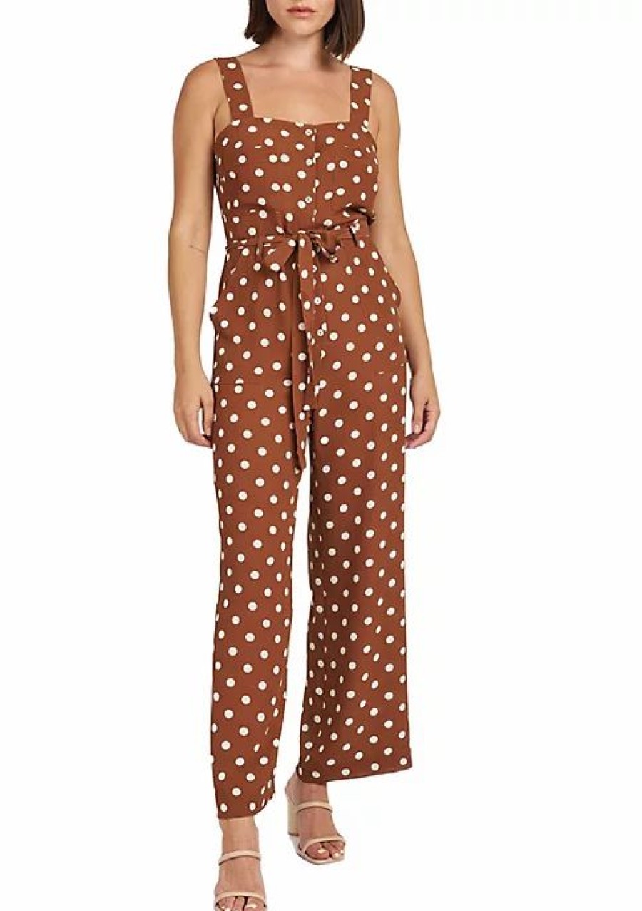 * Dr2 By Daniel Rainn Emely Polka Dot Jumpsuit Romper | Women'S Clothing