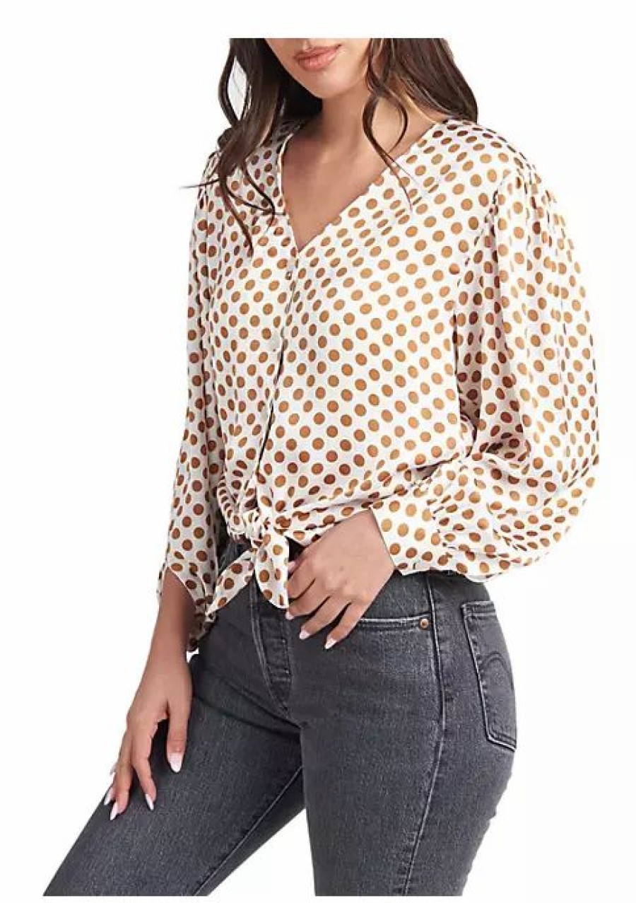 * Dr2 By Daniel Rainn Tie-Front Top Blouse | Women'S Clothing