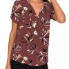 * Dr2 By Daniel Rainn Ruched Short Sleeve Top | Women'S Clothing