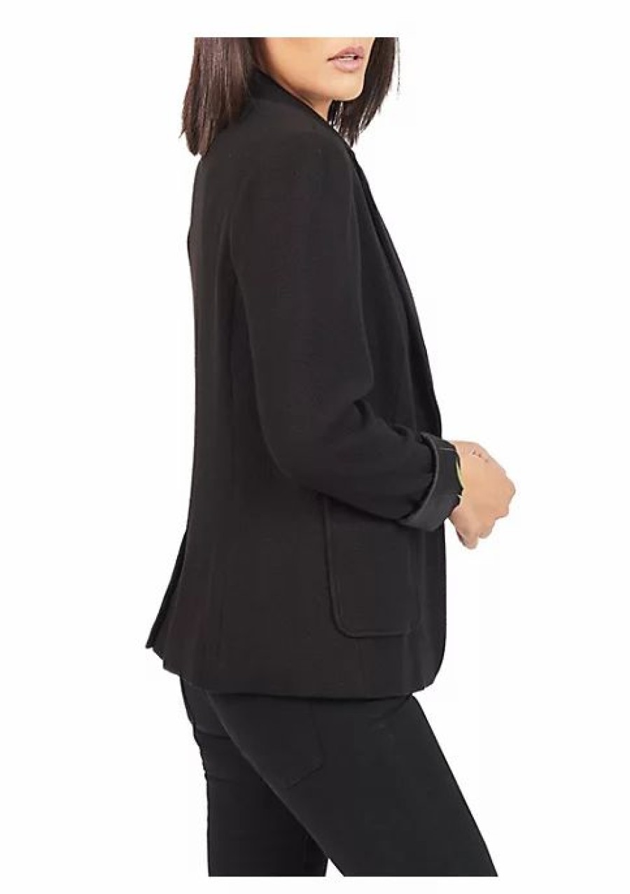 * Dr2 By Daniel Rainn Notch Collar Knit Jacket Blazer With Pockets | Women'S Clothing