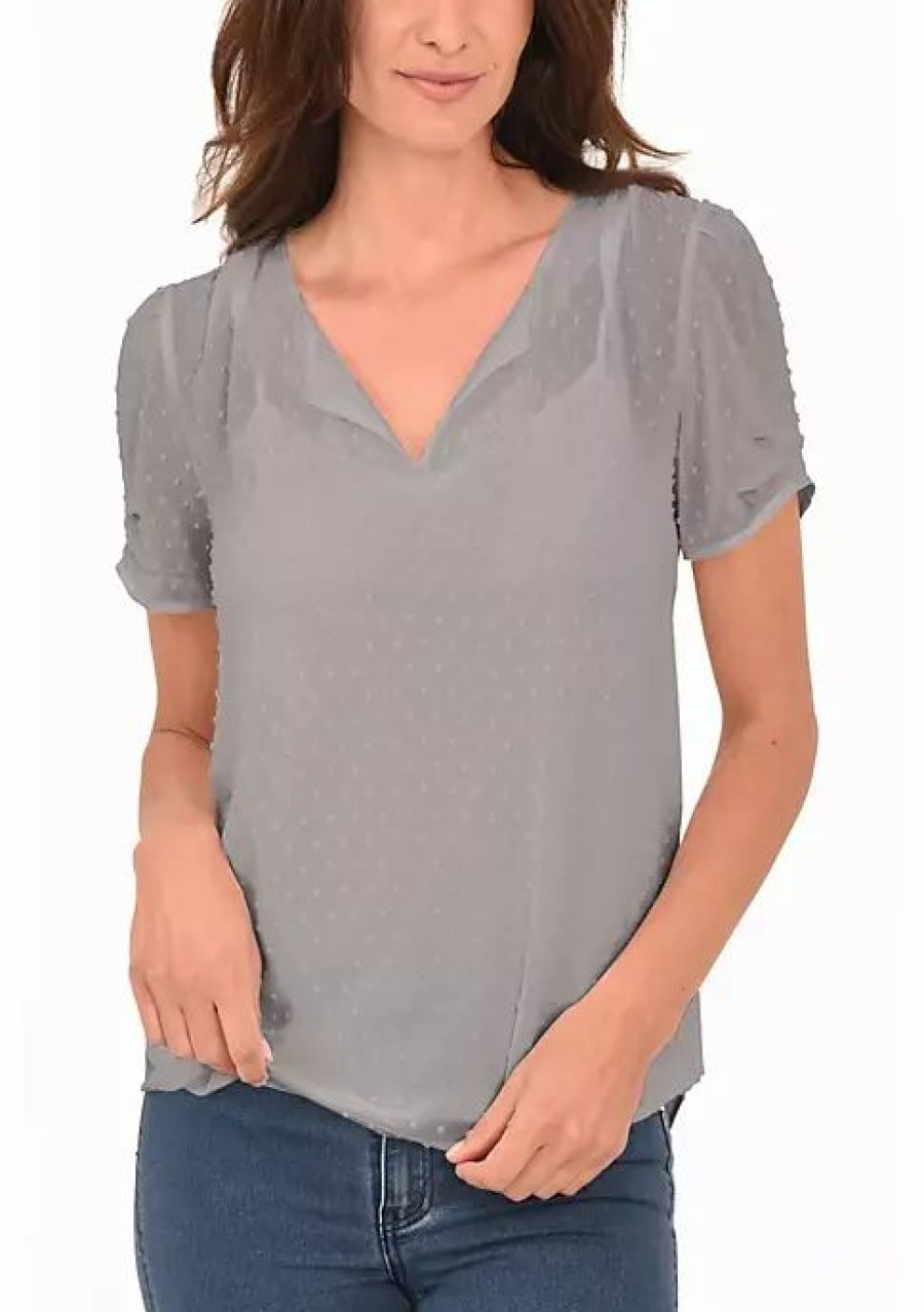 * Dr2 By Daniel Rainn Ruched Short Sleeve Top | Women'S Clothing