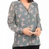 * Dr2 By Daniel Rainn Long Sleeve Top Blouse With Bow-Tie Neck | Women'S Clothing